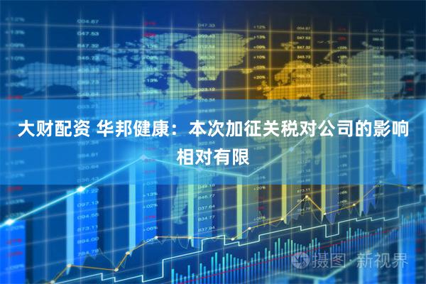 大财配资 华邦健康：本次加征关税对公司的影响相对有限